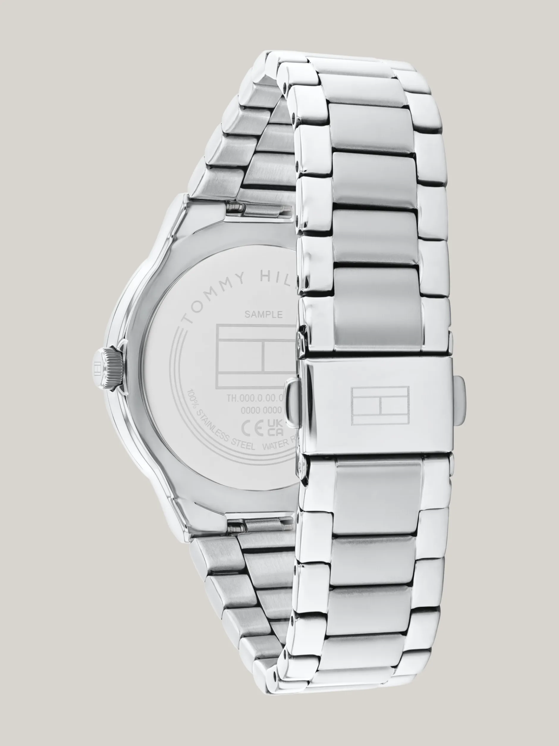 Zegarki*Tommy Hilfiger Zegarek Ze Stali Nierdzewnej Z Kryształkami SILVER