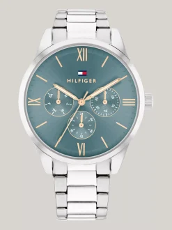 Zegarki*Tommy Hilfiger Zegarek Ze Stali Nierdzewnej Z Okrągłą Tarczą SILVER