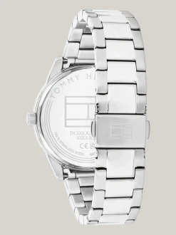 Zegarki*Tommy Hilfiger Zegarek Ze Stali Nierdzewnej Z Okrągłą Tarczą SILVER