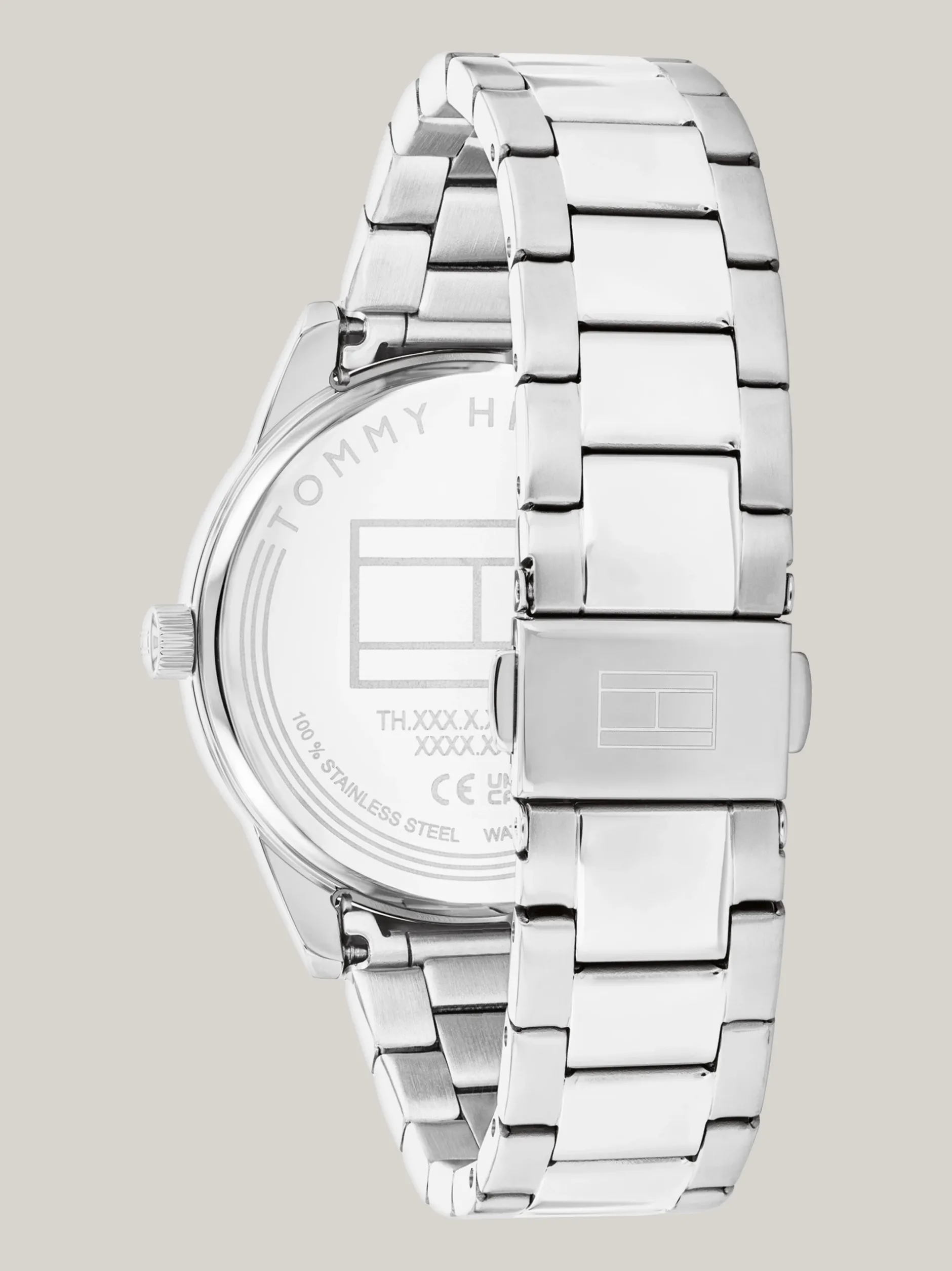 Zegarki*Tommy Hilfiger Zegarek Ze Stali Nierdzewnej Z Okrągłą Tarczą SILVER