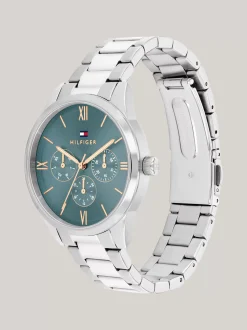 Zegarki*Tommy Hilfiger Zegarek Ze Stali Nierdzewnej Z Okrągłą Tarczą SILVER