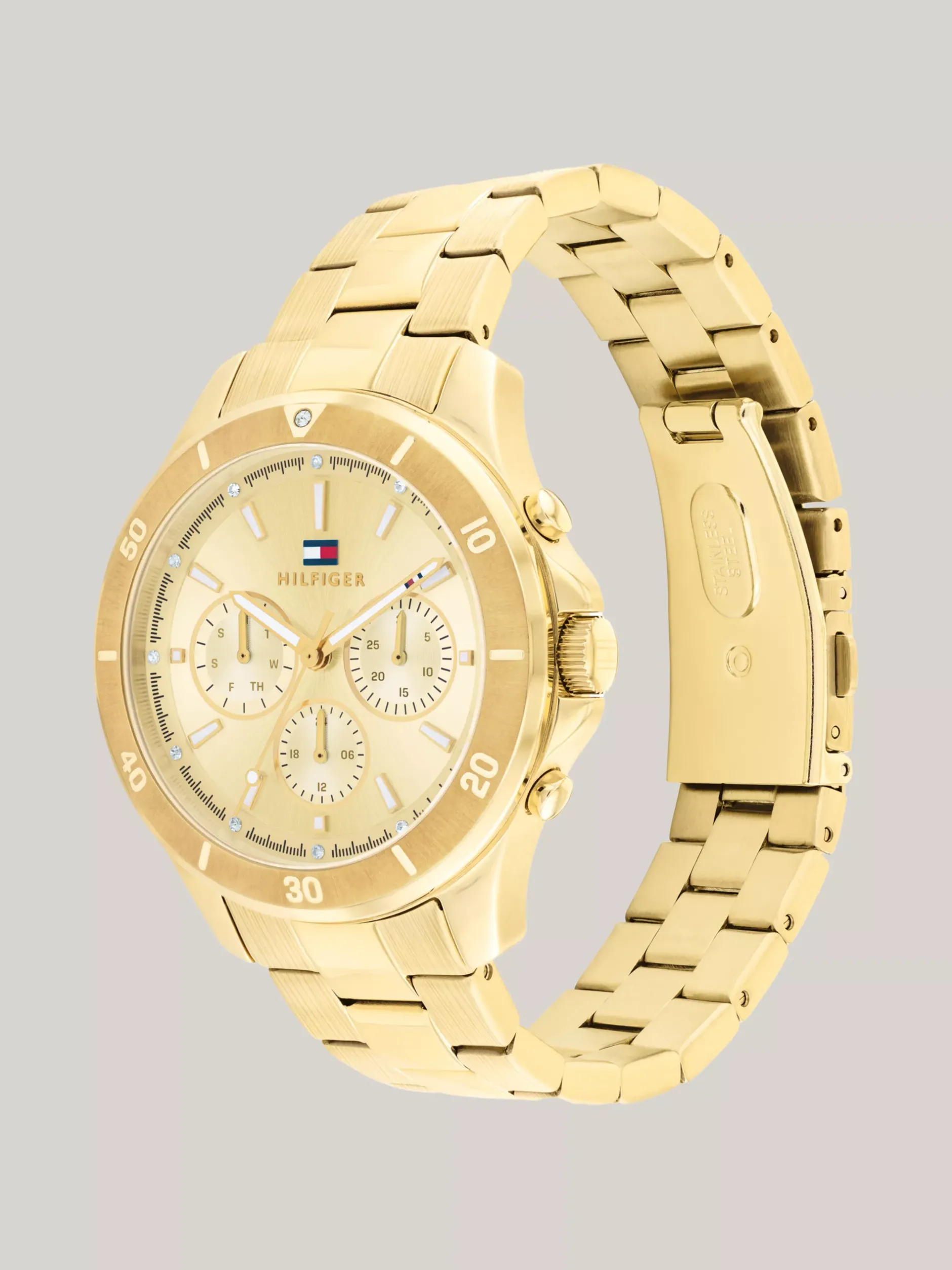 Zegarki*Tommy Hilfiger Zegarek Ze Stali W Kolorze Słomkowym GOLD