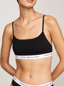 Biustonosze|Bielizna*Tommy Hilfiger Zestaw 2 Biustonoszy Bez Fiszbin I Poduszek BLACK / BLACK