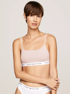 Biustonosze|Bielizna*Tommy Hilfiger Zestaw 2 Biustonoszy Bez Fiszbin I Poduszek WHITE/BALANCED BEIGE