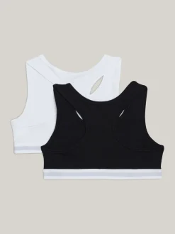 Bielizna & Skarpetki*Tommy Hilfiger Zestaw 2 Biustonoszy Bralette TH Original WHITE / BLACK