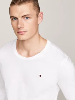 Kąpielówki|Bielizna*Tommy Hilfiger Zestaw 3 Koszulek Z Długim Rękawem WHITE/WHITE/WHITE