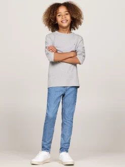 Bielizna & Skarpetki|Underwear & Socks*Tommy Hilfiger Zestaw 2 Longsleeve’ów WHITE/LIGHT GREY HEATHER