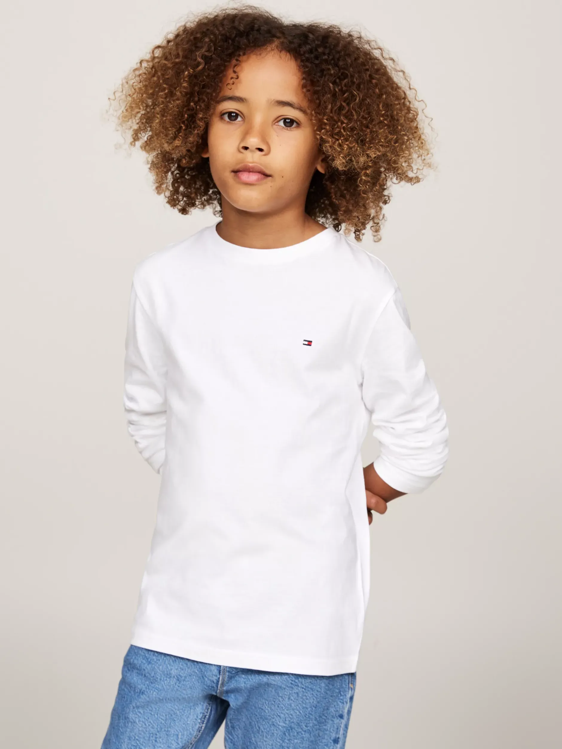 Bielizna & Skarpetki|Underwear & Socks*Tommy Hilfiger Zestaw 2 Longsleeve’ów WHITE/LIGHT GREY HEATHER