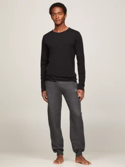 Stroje Domowe*Tommy Hilfiger Zestaw 3 Longsleeve'ów Premium Essential BLACK/ BLACK / BLACK