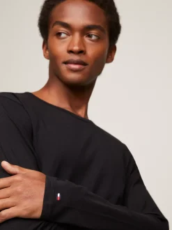 Stroje Domowe*Tommy Hilfiger Zestaw 3 Longsleeve'ów Premium Essential BLACK/ BLACK / BLACK