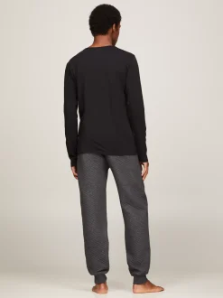 Stroje Domowe*Tommy Hilfiger Zestaw 3 Longsleeve'ów Premium Essential BLACK/ BLACK / BLACK