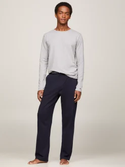Stroje Domowe*Tommy Hilfiger Zestaw 3 Longsleeve'ów Premium Essential BLACK/WHITE/GREY HEATHER