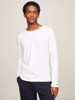 Stroje Domowe*Tommy Hilfiger Zestaw 3 Longsleeve'ów Premium Essential BLACK/WHITE/GREY HEATHER