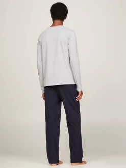 Stroje Domowe*Tommy Hilfiger Zestaw 3 Longsleeve'ów Premium Essential BLACK/WHITE/GREY HEATHER
