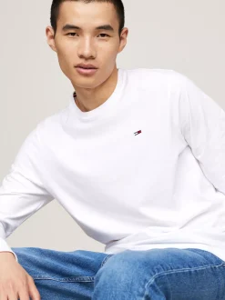 T-Shirty*Tommy Hilfiger Zestaw 2 Longsleeve’ów Z Logo BLACK/ WHITE