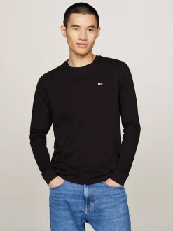 T-Shirty*Tommy Hilfiger Zestaw 2 Longsleeve’ów Z Logo BLACK/ WHITE