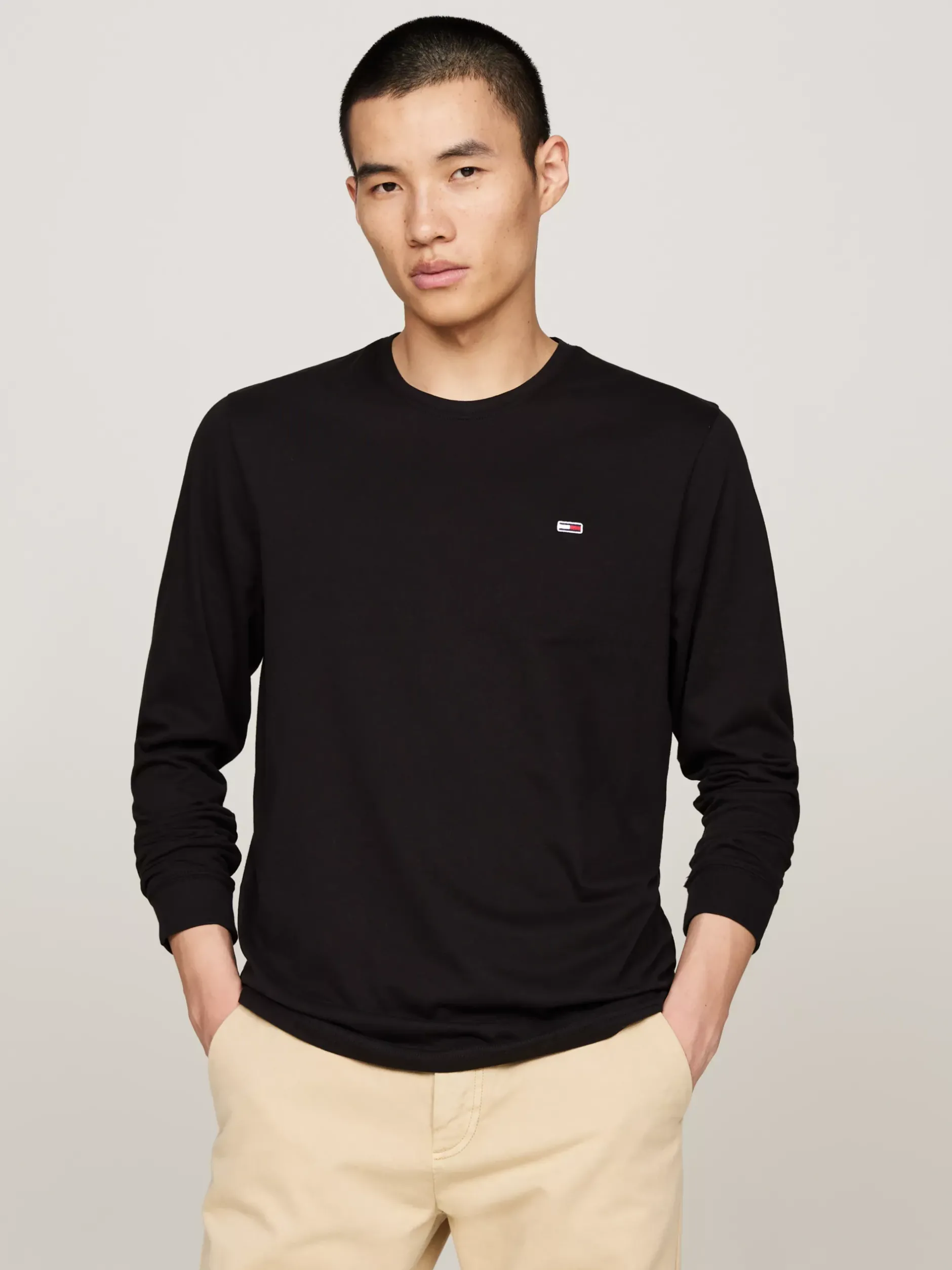 T-Shirty*Tommy Hilfiger Zestaw 2 Longsleeve’ów Z Logo BLACK / DARK NIGHT NAVY