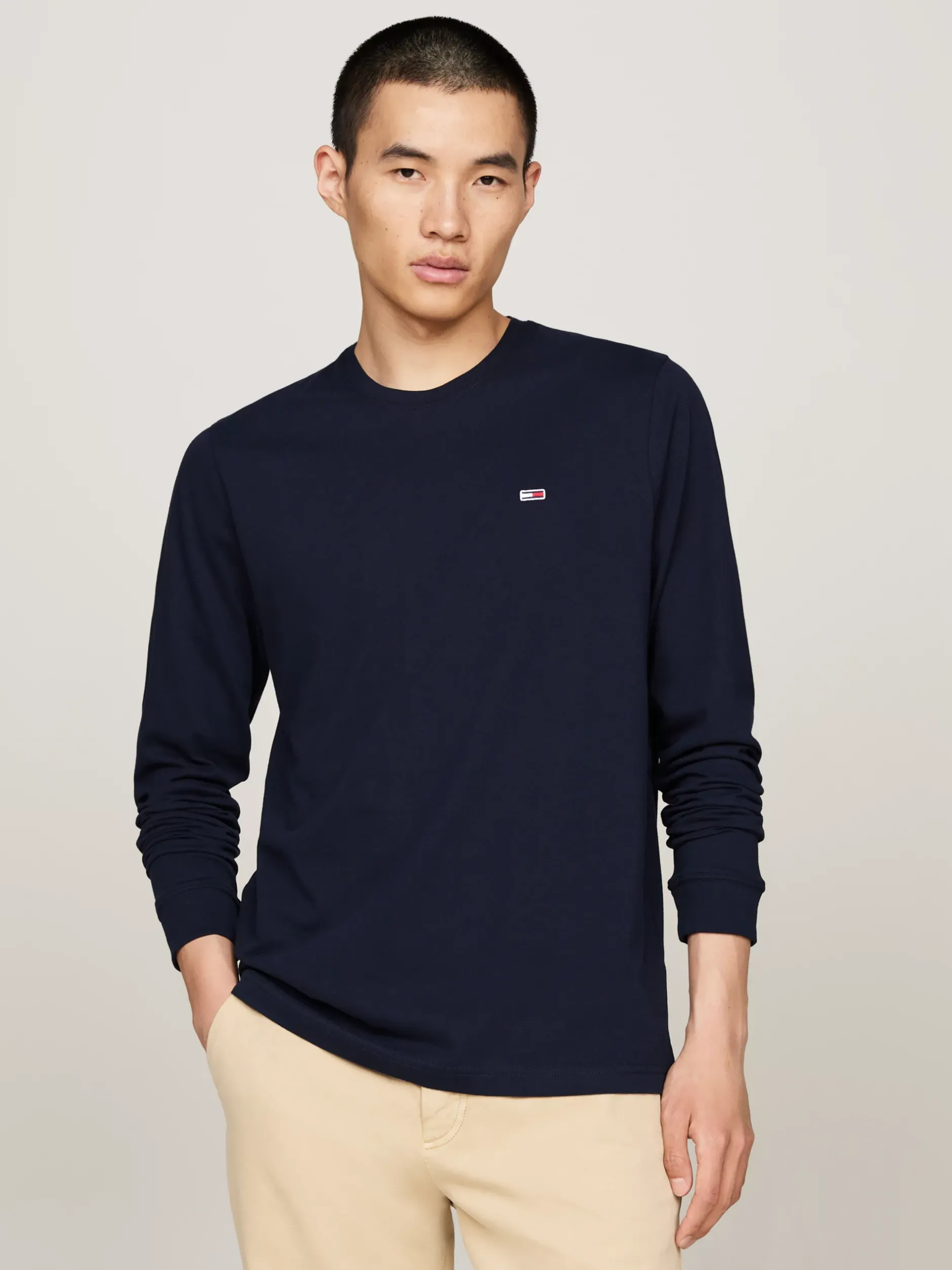 T-Shirty*Tommy Hilfiger Zestaw 2 Longsleeve’ów Z Logo BLACK / DARK NIGHT NAVY
