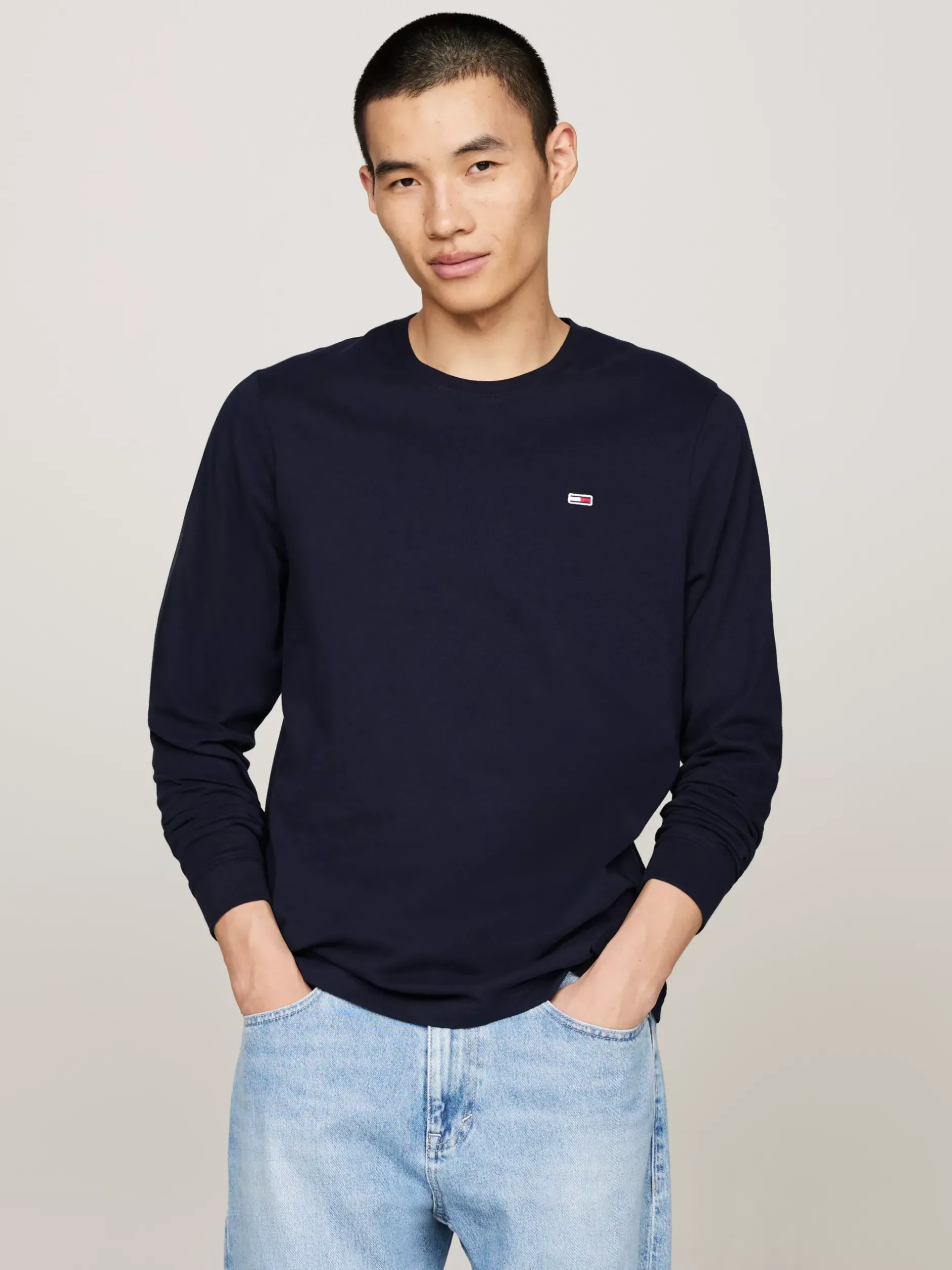 T-Shirty*Tommy Hilfiger Zestaw 2 Longsleeve’ów Z Logo DARK NIGHT NAVY / WHITE