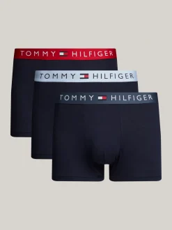 Kąpielówki|Bielizna*Tommy Hilfiger Zestaw 3 Par Bokserek TH Original Z Logo BREEZY BLUE/PRI RED/MIL DENIM