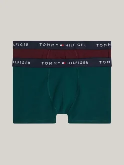 Underwear & Socks*Tommy Hilfiger Zestaw 2 Par Bokserek TH Signature DEEP ROUGE/ORNAMENTAL GREEN