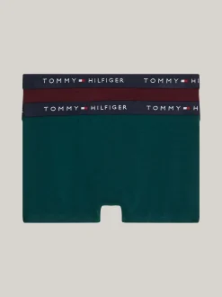 Underwear & Socks*Tommy Hilfiger Zestaw 2 Par Bokserek TH Signature DEEP ROUGE/ORNAMENTAL GREEN