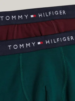 Underwear & Socks*Tommy Hilfiger Zestaw 2 Par Bokserek TH Signature DEEP ROUGE/ORNAMENTAL GREEN