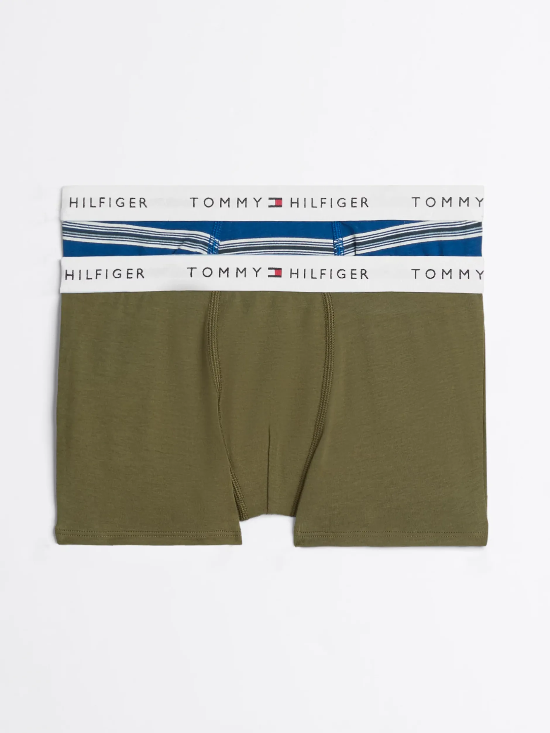 Underwear & Socks*Tommy Hilfiger Zestaw 2 Par Bokserek TH Signature MULTI STRIPES DEEP INDIGO/OLIVE