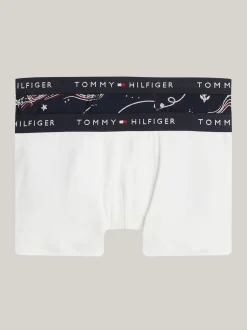 Underwear & Socks*Tommy Hilfiger Zestaw 2 Par Bokserek TH Signature ROPE WAVE AOP/WHITE