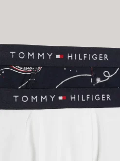 Underwear & Socks*Tommy Hilfiger Zestaw 2 Par Bokserek TH Signature ROPE WAVE AOP/WHITE