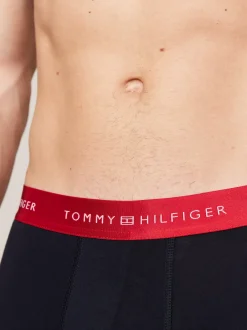 Kąpielówki|Bielizna*Tommy Hilfiger Zestaw 3 Par Bokserek Typu Trunks Z Logo DEEP ROUGE/PRI RED/LAZULI BLUE