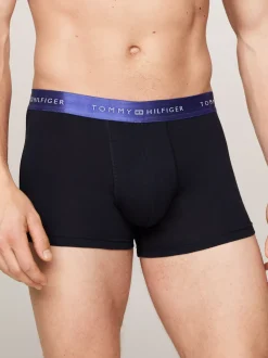Kąpielówki|Bielizna*Tommy Hilfiger Zestaw 3 Par Bokserek Typu Trunks Z Logo DEEP ROUGE/PRI RED/LAZULI BLUE
