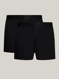 Bielizna*Tommy Hilfiger Zestaw 2 Par Bokserek Z Dżerseju BLACK / BLACK