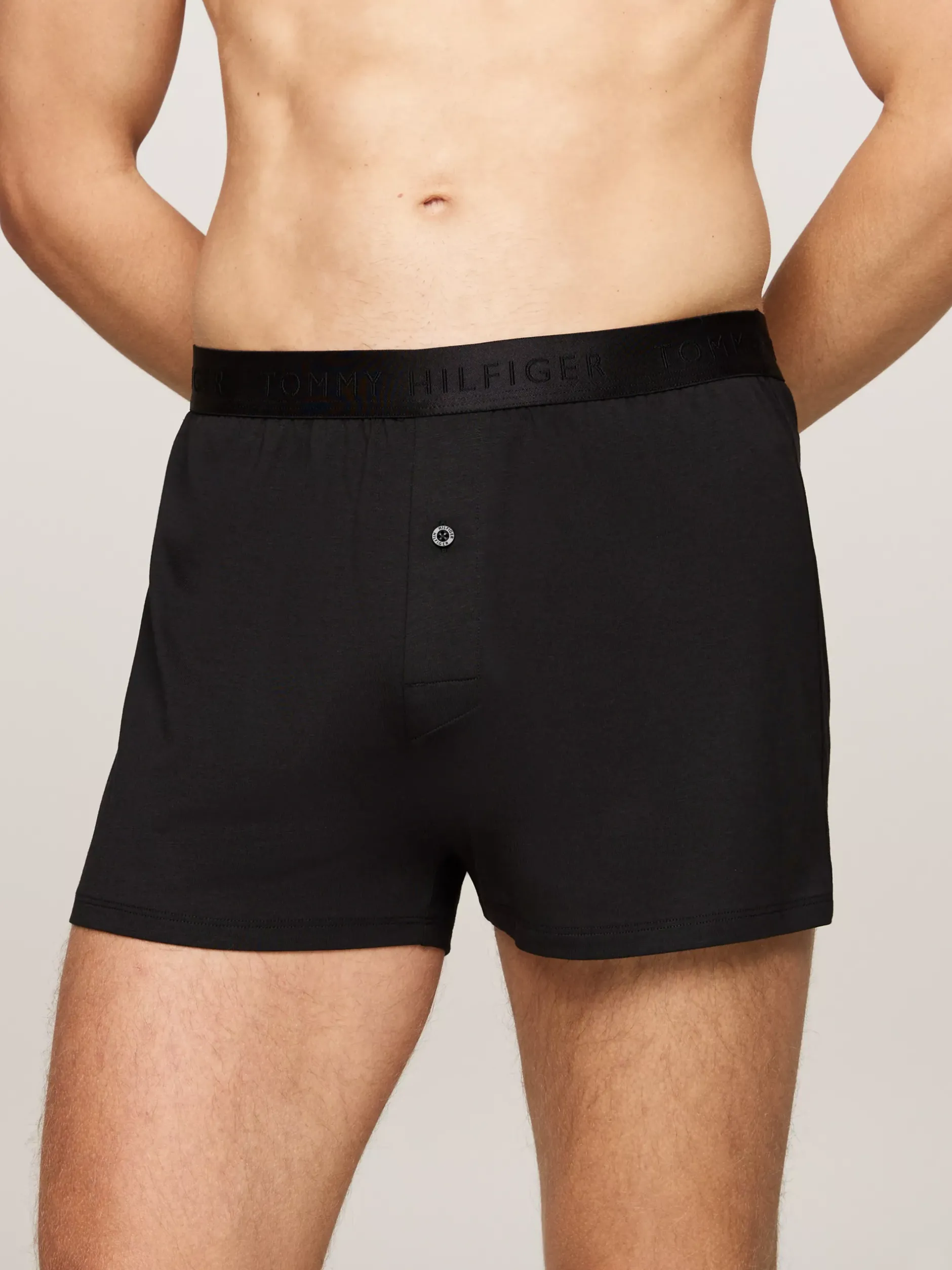 Bielizna*Tommy Hilfiger Zestaw 2 Par Bokserek Z Dżerseju BLACK / BLACK