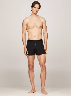 Bielizna*Tommy Hilfiger Zestaw 2 Par Bokserek Z Dżerseju BLACK / BLACK