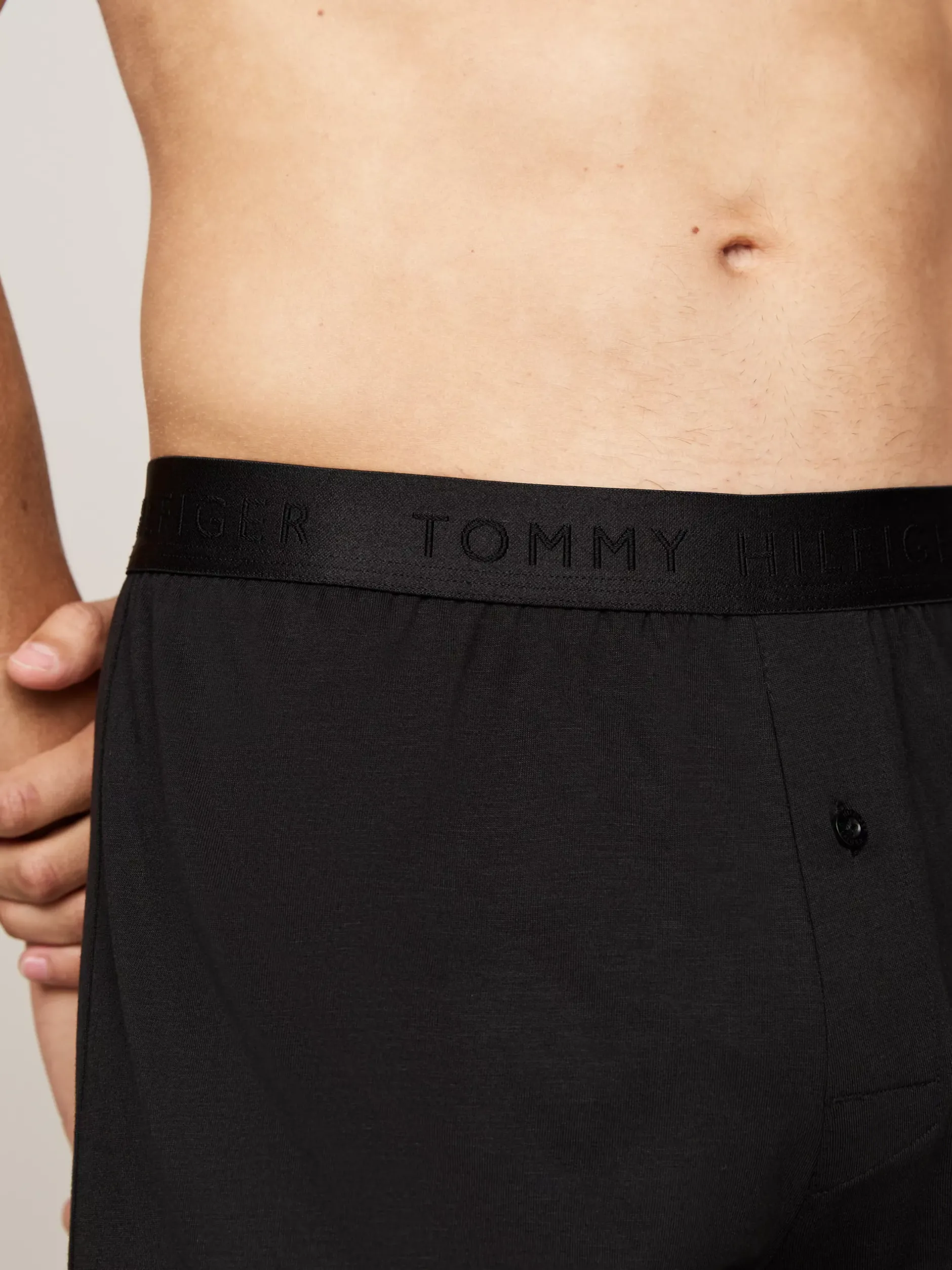 Bielizna*Tommy Hilfiger Zestaw 2 Par Bokserek Z Dżerseju BLACK / BLACK