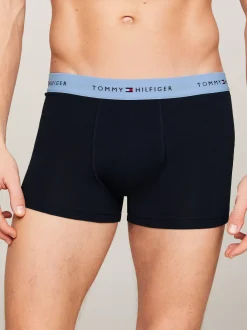 Kąpielówki|Multipacks*Tommy Hilfiger Zestaw 5 Par Bokserek Z Kontrastowym Paskiem RED/WELL WATER/WHITE/HUNTER/DES SKY