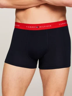 Kąpielówki|Multipacks*Tommy Hilfiger Zestaw 5 Par Bokserek Z Kontrastowym Paskiem RED/WELL WATER/WHITE/HUNTER/DES SKY