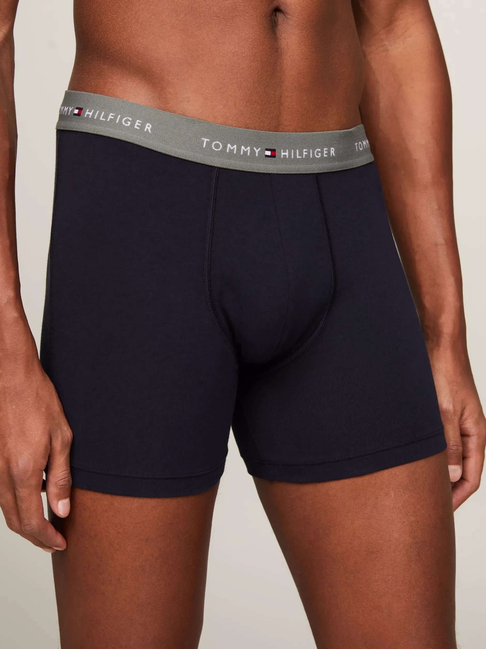 Multipacks|Bielizna*Tommy Hilfiger Zestaw 3 Par Bokserek Z Logo Na Pasku SUMMER SUN/PEARLY PINK/STONEWASH