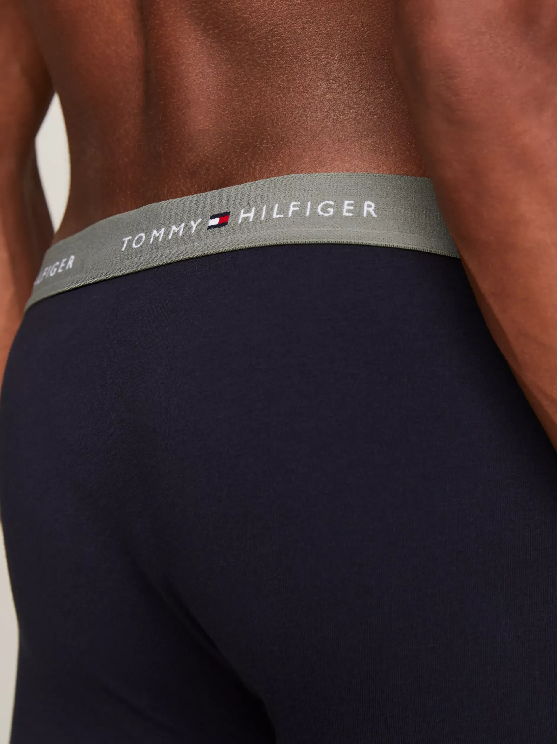 Multipacks|Bielizna*Tommy Hilfiger Zestaw 3 Par Bokserek Z Logo Na Pasku SUMMER SUN/PEARLY PINK/STONEWASH