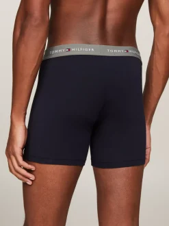 Multipacks|Bielizna*Tommy Hilfiger Zestaw 3 Par Bokserek Z Logo Na Pasku SUMMER SUN/PEARLY PINK/STONEWASH