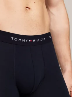 Bielizna*Tommy Hilfiger Zestaw 3 Par Bokserek Z Logo Na Pasku PRIMARY RED/WHITE/DESERT SKY