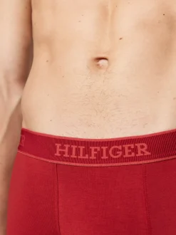 Kąpielówki|Bielizna*Tommy Hilfiger Zestaw 3 Par Bokserek Z Logo Hilfiger Monotype DARK MAGMA/WHITE/DEEP INDIGO