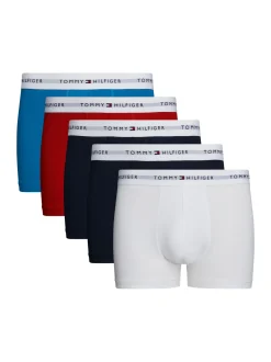 Kąpielówki|Bielizna*Tommy Hilfiger Zestaw 5 Par Bokserek Z Logo WHITE/VIB INDIGO/DARK MAG/DES SKY