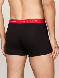 Kąpielówki|Bielizna*Tommy Hilfiger Zestaw 3 Par Bokserek Z Logo Na Pasku BRIGHT BLUE/BLACK/DEEP CRIMSON