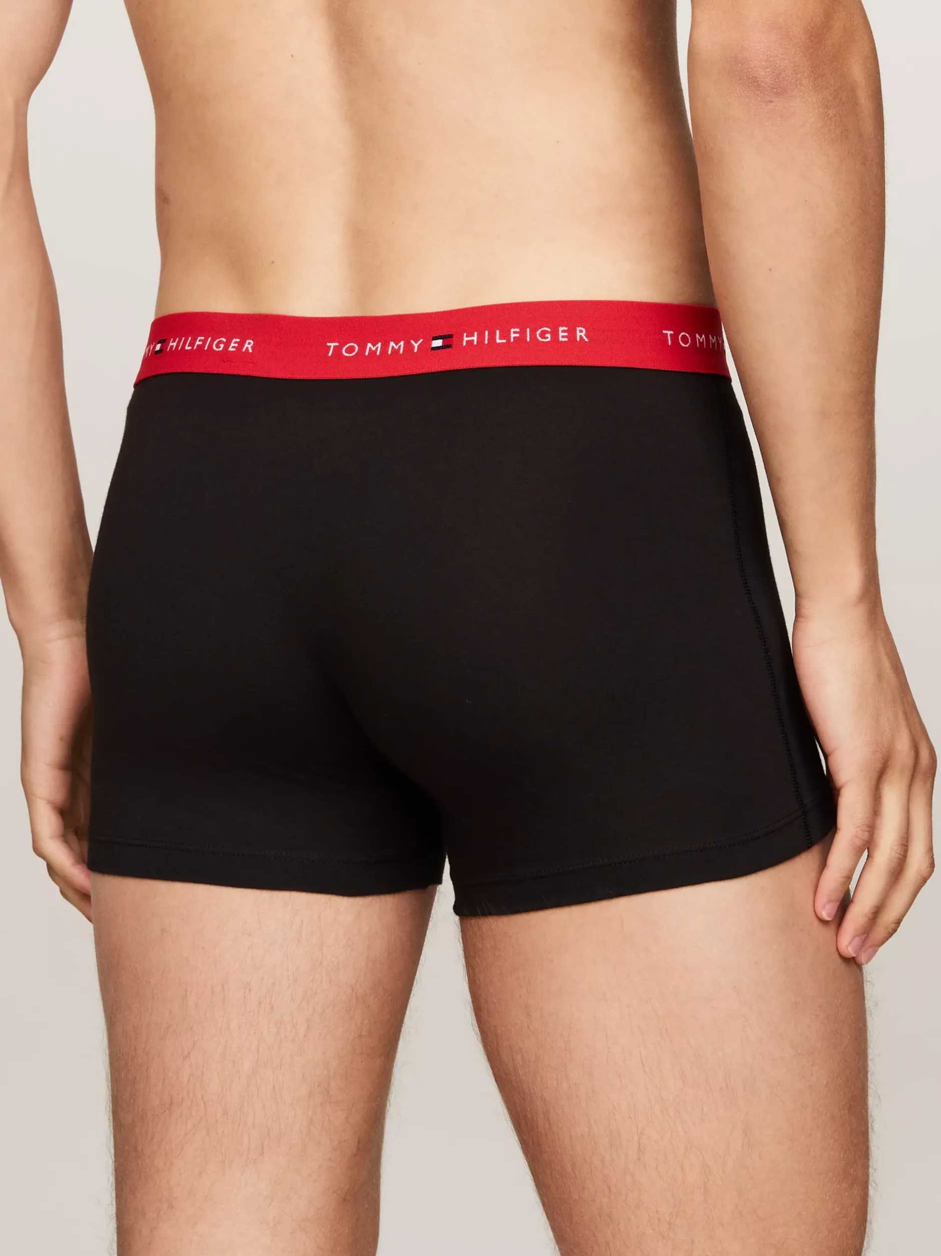 Kąpielówki|Bielizna*Tommy Hilfiger Zestaw 3 Par Bokserek Z Logo Na Pasku BRIGHT BLUE/BLACK/DEEP CRIMSON