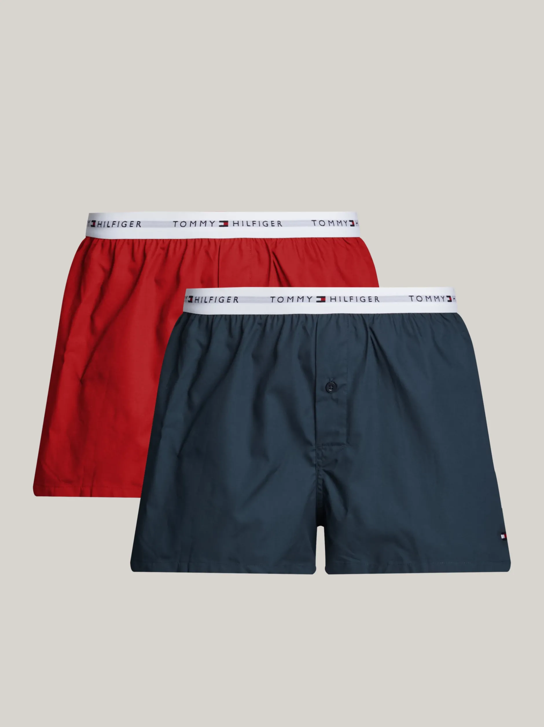 Bielizna*Tommy Hilfiger Zestaw 2 Par Bokserek Z Motywem Logo DARK MAGMA/MILITARY DENIM