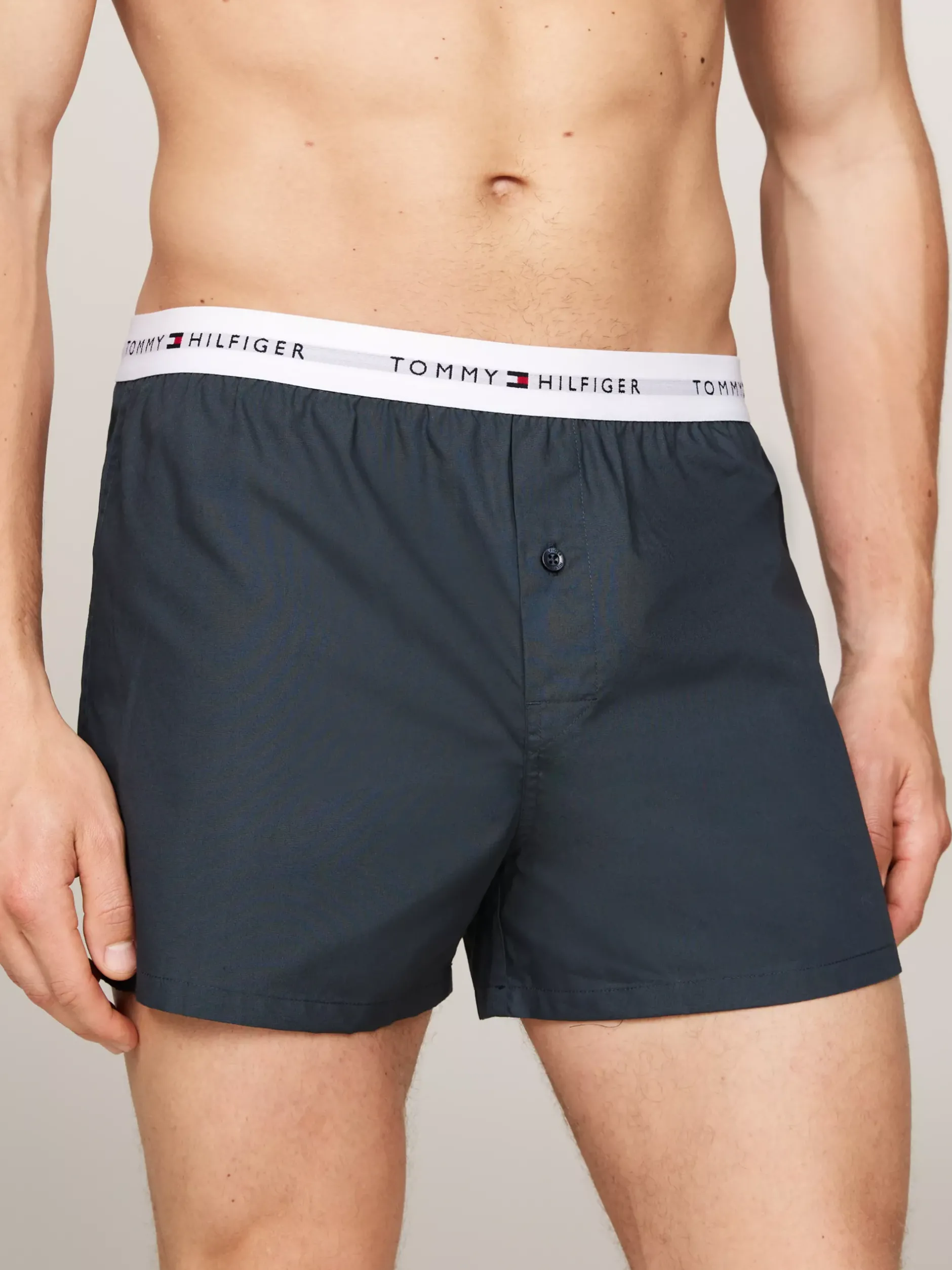 Bielizna*Tommy Hilfiger Zestaw 2 Par Bokserek Z Motywem Logo DARK MAGMA/MILITARY DENIM