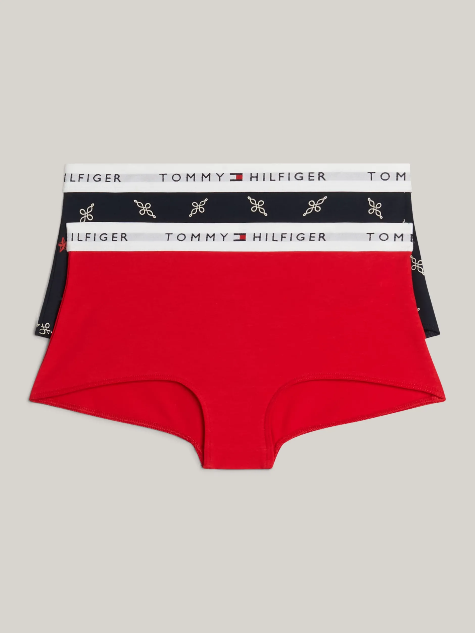 Bielizna & Skarpetki*Tommy Hilfiger Zestaw 2 Par Bokserek Z Nadrukiem ROPE STAR AOP/PRIM RED