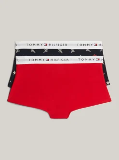 Bielizna & Skarpetki*Tommy Hilfiger Zestaw 2 Par Bokserek Z Nadrukiem ROPE STAR AOP/PRIM RED